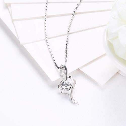 Collier en argent S925 sterling creux et bijou haute qualité chic - 3