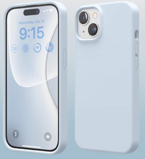 CASEKOO for iPhone 15 Case, Liquid Silicone Case, Full Body Protective Cover, Shockproof, Slim Phone 15 Cover, Anti-Scratch Soft Silicone iPhone 15 Back Cover (Sky Blue) (B0DDJSPD1H) Amazon Price History, Amazon Price Tracker