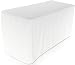 Fitted Tablecloth - 6 Feet - Rectangular Table Cover - Fitted 30 by 72 inches - 100 Percent Polyester - by Utopia Kitchen (white)