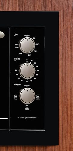 FISCHER FORNO ELÉTRICO EMBUTIR FIT LINE 48L BLACK 220V 34493-95482 glide