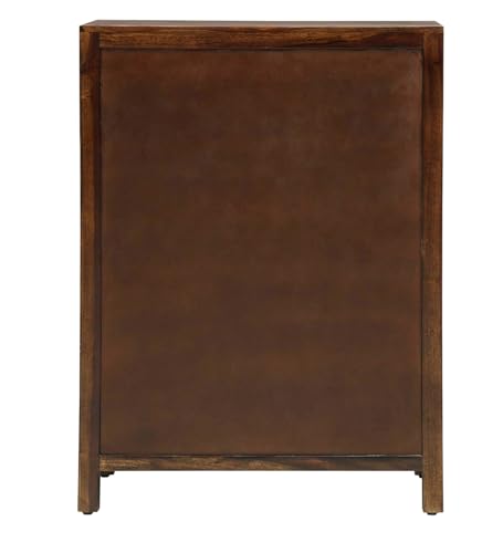 Image of MADE WOOD Solid Sheesham Wood Chest of Drawers, Provincial Teak Finish