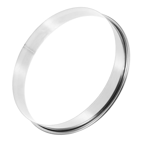 BCOATH Stainless Steel Pizza Tart Ring Round Pizza Molds for Easy Dough and Topping Application Durable Baking Tool for Home Kitchen Use