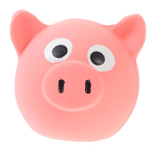 SEWOART 子犬用きしむおもちゃ 犬のおもちゃ 豚の頭 楽しいペット用 大型犬用インタラクティブ犬のおもちゃ