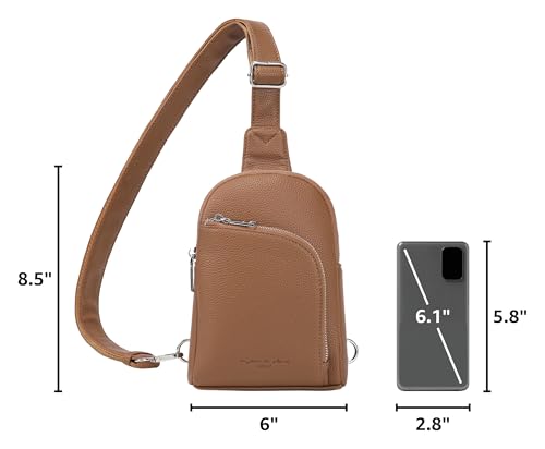 Image of INICAT RFID Blocking Sling Bag, Anti Theft Crossbody Bag for Women Compact Travel Purses Leather