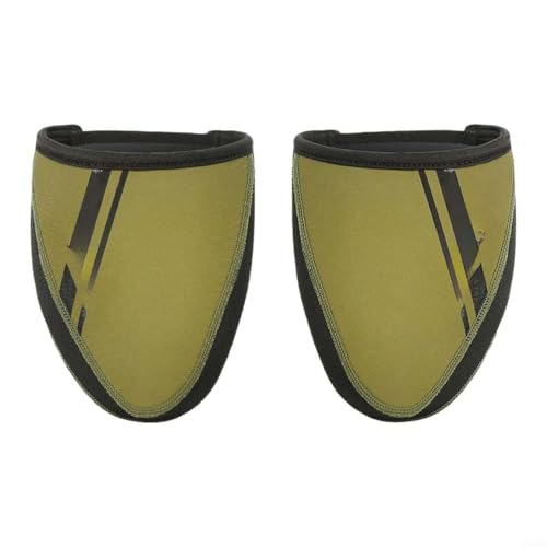 Puupaa Copriscarpe da ciclismo da uomo, mezza lunghezza, impermeabili, antivento, caldi, per bici da strada, mountain bike, con fodera in pile, fondo antiscivolo, 38-41/45-47(M)