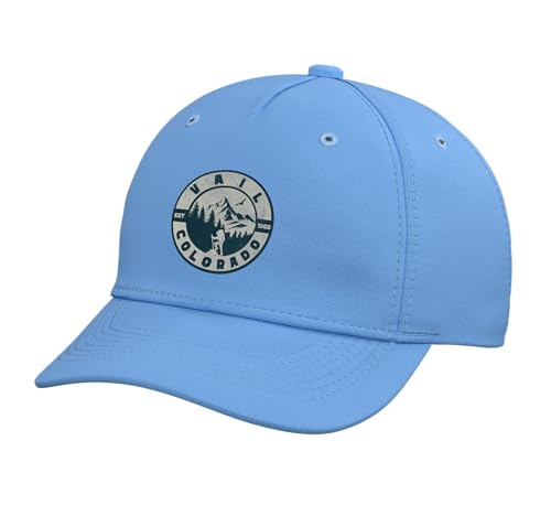 Vail Adjustable Printed Baseball Hat, Light Blue