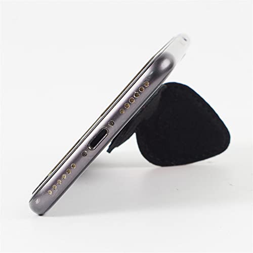 RPH-5 Étui de rangement magnétique en cuir pour médiators de guitare Noir - Les Beatles, Paul McCartney, John Lennon, RIngo Starr, George Harrison RPH-5 Étui de rangement magnétique en cuir pour médiators de guitare Noir – Image 7
