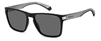 Polaroid Eyewear Unisex PLD 2139/S Sunglasses, Matte Black Grey, 56 mm