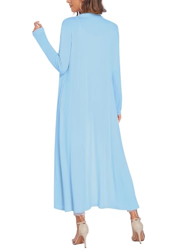 Image of Bluetime Women Floor Length Open Front Cardigan
