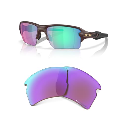 Oakley Authentic Flak 2.0 XL OO9188 PRIZM Golf REPLACEMENT Lenses + Bundle Microfiber Pouch