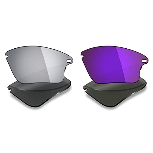 Image of Mryok 2 Pair Polarized Replacement Lenses for Oakley Fast Jacket XL Sunglass - Options