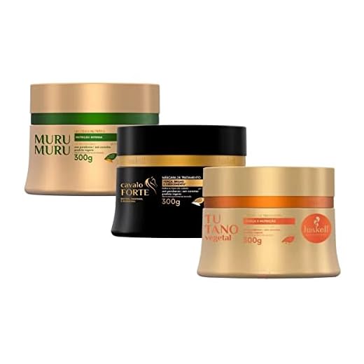 Kit Haskell Cronograma Capilar Para Cabelos Frágeis 3x250g