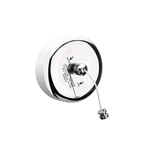 Acier Inoxydable Rétractable Corde à Linge Rétractable Étendoir à Vetements Extensible 3,8m Séchoir à Linge Rétractable Intérieur Extensible Étendoir à Linge pour Hôtel,Salle de Bains,Balcon