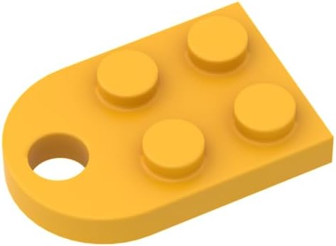 Gobricks GDS-846 3176 Hinge Plate Plate Special 3x2 with Hole, 10 pcs