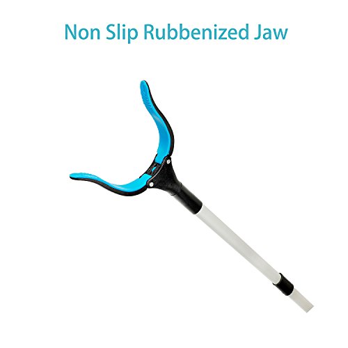 Grabber Reacher Tool for Elderly, 32" Foldable Picker Upper Grabber, Long Handy Mobility Aids, Reaching Assist Tool for Trash Claw Pick up, Litter Picker, Garden Nabber, Arm Extension (Mazarine) - Thumbnail 5