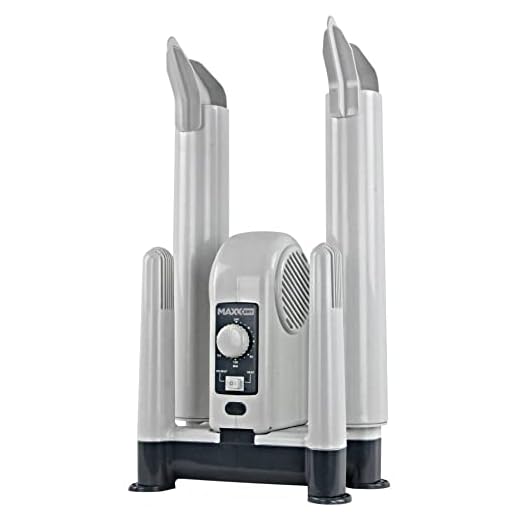 MaxxDry Heavy Duty Glove, Boot & Shoe Dryer, Odour Eliminator, Removable Extension Tubes For Longer Garments, Grey