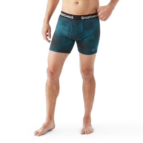 Image of Smartwool Men's Merino Print Boxer Brief Boxed