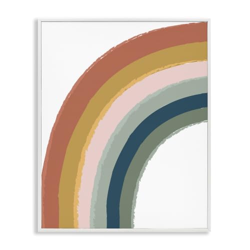 End of Rainbow Chalk Smudge Pattern, 24 x 30 Inch Framed Giclée Print