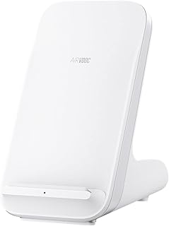 OPPO Chargeur d'origine sans fil original sans fil Chargeur rapide 50 W, compatible avec OPPO Find X5 PRO et tous les smartphones avec charge sans fil, couleur blanche