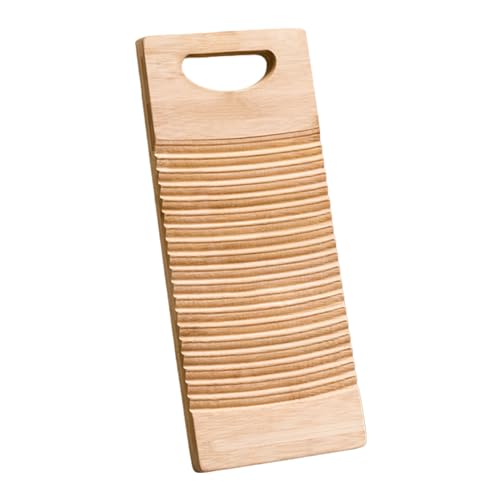 Wood Waschbrett - Einfach zu bedienende Wäschewäsche Wäsche | Holz-Scrub-Brett, Waschstationen, welliges Muster umweltfreundliches Wäscherei, effiziente Handwaschwäsche für Schule, Zuhause,