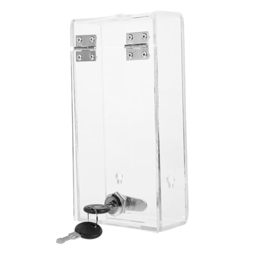 DOITOOL Box Transparent Cellphone Lock Box for Office Storage Easy Carrying Lock Box for Adults Lightweight Phone Locker for Homework Focus and Productivity