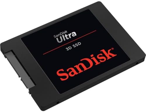 SanDisk Ultra 3D SSD 4 TB interne SSD (SSD intern 2,5 Zoll, stoßbeständig, 3D NAND, nCache 2.0-Technologie, 560 MB/s Übertragungsraten) Schwarz, Festkörper-Laufwerk