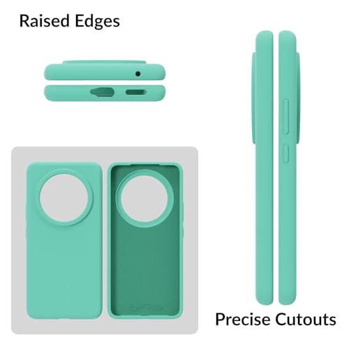 Image of SPRIG Compatible with Vivo T4 Premium SilkTone Back Cover Drop Tested Shock Proof Mobile Case for Men, Women, Boys and Girls with Camera Protection (Turquoise Blue)