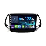 MSD 6G+128G - 10.1 Pollice Autoradio Per Jeep Compass (2017-2021) | Android 15 GPS Navi Radio | Carplay Android Auto Volant Dual Band WiFi DSP DAB Bluetooth | Telecamera MIC | Octa-Core 2 Din