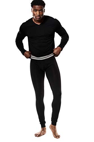 Mr. Davis Comfort Fit Black Bamboo Viscose Long John Underwear4