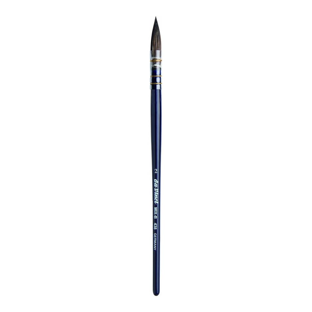 Da Vinci 438 Series Cosmotop-Mix B Wash Brush, Bristle, Black, 18.5 x 0.74 x 30 cm