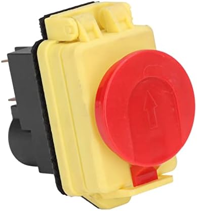 Zerodis Electromagnetic Switch for Cutting Machine,250V Electric Cutter Waterproof Electromagnetic Button Switch Industrial Button Switch for Cutting Machine