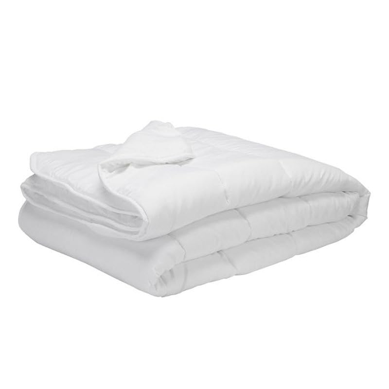 Edredón de Fibra Aloe Vera 150 gr Primavera Verano - Relleno Nórdico - Dermoprotector, | Fibra Ecolofil Transpirable | Ligero y Suave | Antideslizante | Fácil Lavado | Calidad - Blanco, 90cm (150x220)