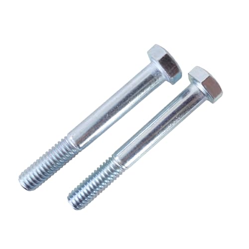 HKlanyue 100-Pack Caster Wheel Bolts,5/16"-18 x 2.38 Long, Galvanized Carbon Steel Hex Head Screws,Replacement Hardware for Handcarts, Dollies and Utility Carts.