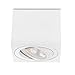 Produktbild Sweet Led Aufbaustrahler eckig weiß flach Aufbauspots Aluminium Deckenspots wechselbarem 5W Modul warmweiß Aufbauleuchte schwenkbar Deckenleuchte Aufputz Strahler 230V