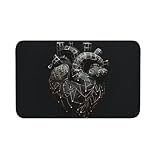 Indestructible Paillasson Cœur, Tapi de Douche, Déco, Intérieur, Chambre, Antidérapant Tapi d'entrée 40X60cm