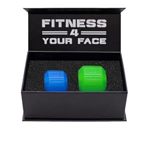 Jawzrsize Pop N Go and Custom Fit Jaw Enhancer Bundles- Jaw, Face, and Neck Exerciser and Toner