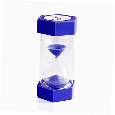 XINBAOHONG Hourglass Sand Timer,Plastic Sand Clock Hour Glass Sandglass Timer for Kids Games Classroom Home Office Decor Kitchen Use (Blue 5min) Cover