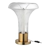 Paris Prix Lampe à Poser en Verre Vito 55cm Transparent & Or