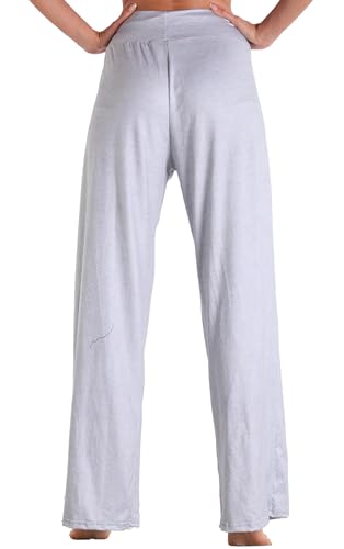 Image of Women Pajama Pants Comfy Lounge Wide Leg Casual Stretch Palazzo Drawstring Pj Bottoms Pants S-3XL