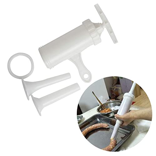 Evaliana Manual Sausage Machine Meat Stuffer Filler Hand Operated Salami Maker+Funnel #TOP6