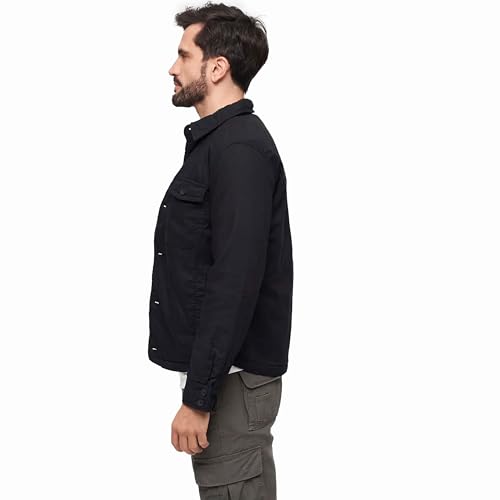 Image of Brandit Individual Wear Men's Quilted Flannel Lumber Jacket - Warm Straight-Cut Casual Outdoor Jacket with 2 Chest Pockets