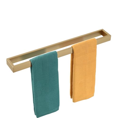 Image of KOKOSIRI Towel Bar for Bathroom Wall Mount Bath Towel Holder 24-Inch Kitchen Rack Champagne Bronze Stainless Steel, 1 Pack B4008CPG-L24