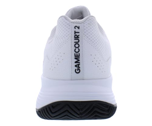 Image of adidas GameCourt 2 Mens Shoes Size 9.5, Color: Cloud White /Core Black /Cloud White-White
