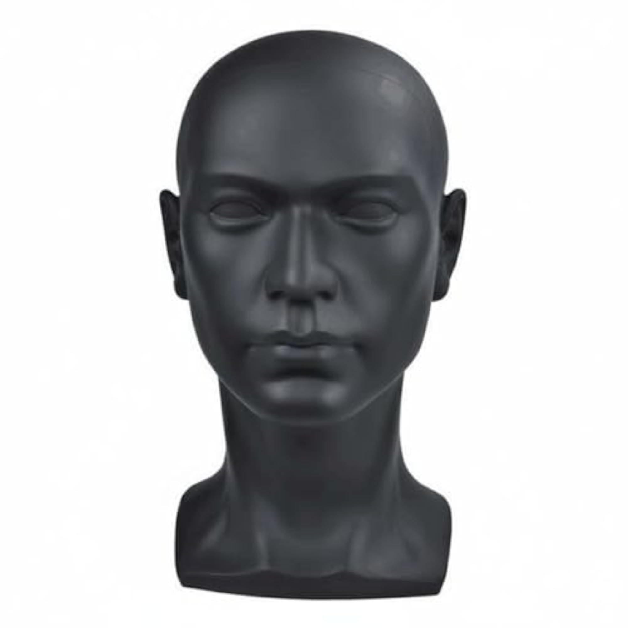 PVC Material Male Mannequin Head Display Stand