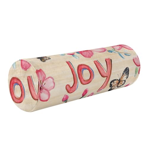 Almohada cilíndrica espuma viscoelástica 43 cm beige
