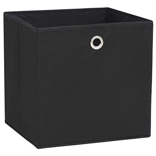 Coffre de rangement extérieur imperméable tissu noir pour coussin