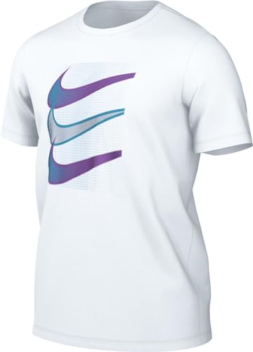 T-shirt Nike Homme M NSW Tee 12mo Swoosh en coton noir