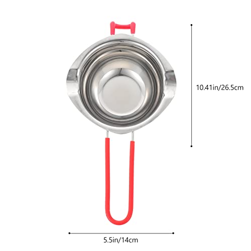 Luxshiny Chocolate Derretendo Bacia de Aço Inoxidável Caldeira Dupla para Derreter Chocolate Manteig