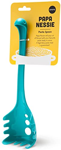 OTOTO Papa Nessie Spaghettilöffel - Nudellöffel Lebensmittelecht und BPA-Frei - Hitzebeständiger Spaghetti Nudelschöpfer mit Zinken - Nudelkelle...