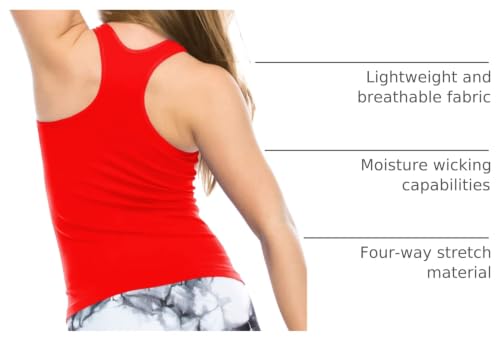Image of Kurve Premium Girls Seamless Supersoft Wide Strap Comfortable Racerback Tank (Made with Love in The USA)